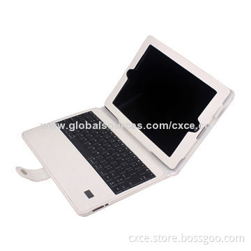 Leather Case with Keyboard, for Tablet PCs, Bluetooth Wireless Connection, LK05